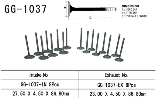 Exhaust valve Honda CBR 900RR 98-99 (OEM: 14721-MW0-000) (1 pc) (Made in Japan)