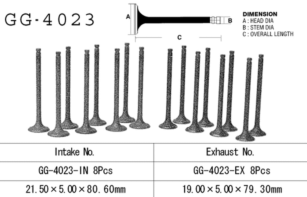 Exhaust valve Kawasaki GPX 600R 89-99, GPZ 600R 85-90, ZL 600 86-97 (OEM: 12005-1062) (1 pc) (Made in Japan)