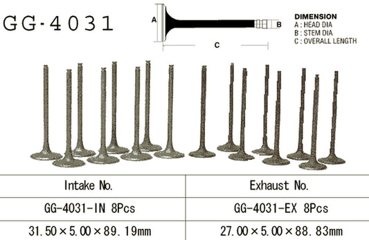 Exhaust valve Kawasaki ZRX 1100/1200 (OEM: 12005-1148) (1 pc) (Made in Japan)