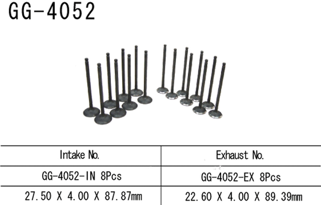 Exhaust valve Kawasaki ZX-6RR 04 (ZX600M1) (OEM: 12005-0011) (1 pc) (Made in Japan)