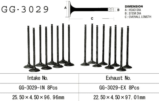 Exhaust valve Suzuki RF 600R 94-96, GSX-R 600W 92-93 (OEM: 12912-18E00) (1 pc) (Made in Japan)