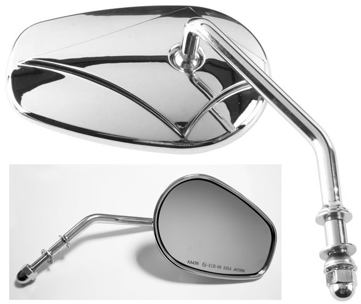 Mirror Harley Davidson 03 right chrome M10 thread (E412D)