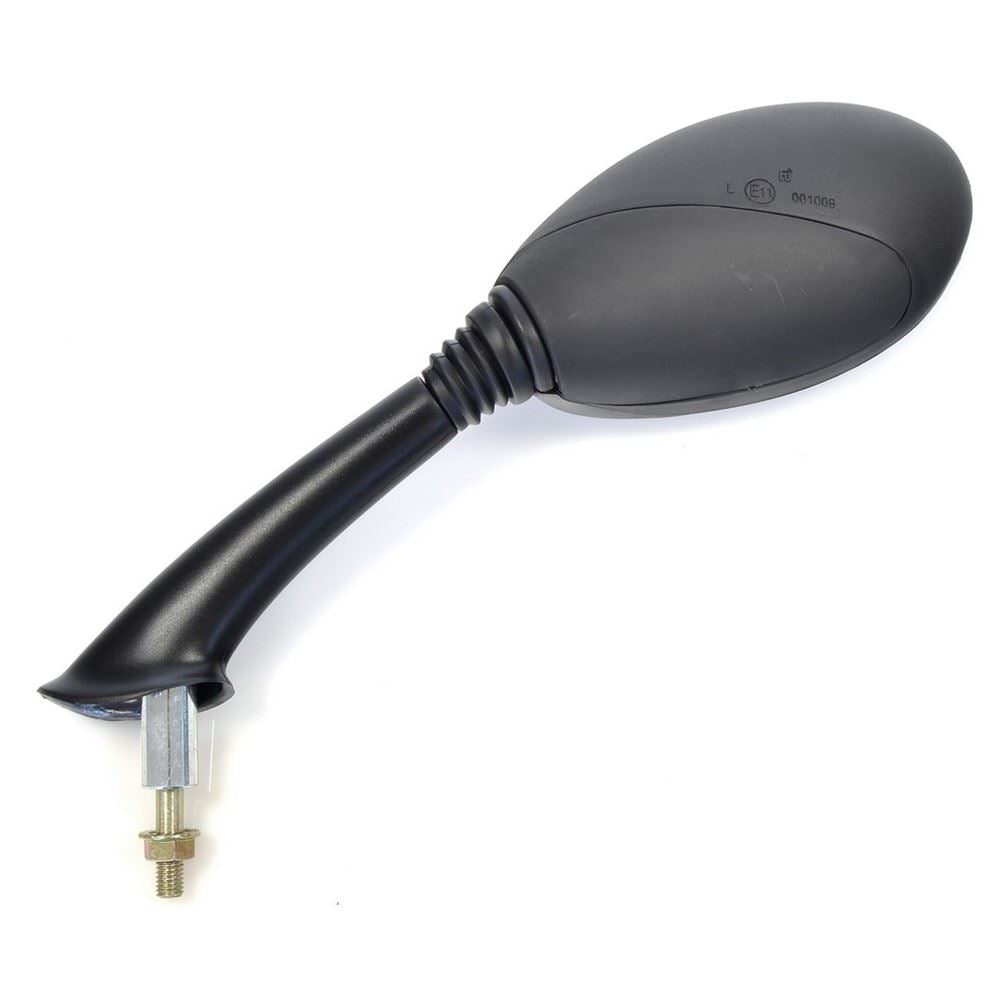 Mirror left 8 mm thread, right side, black Piaggio/Vespa ET2/ET4 50/125/150 1997–2009 (E491I)