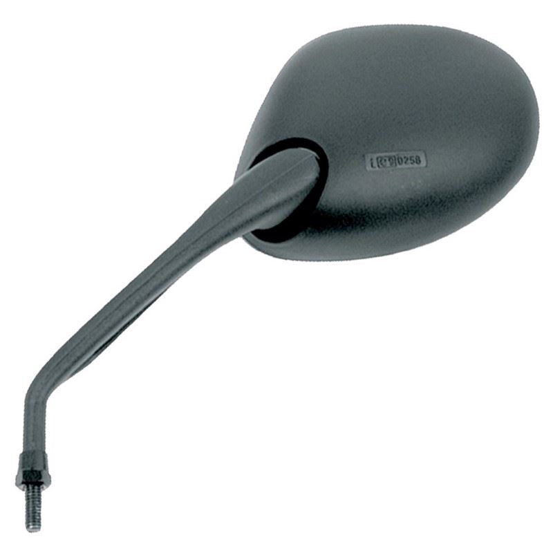 Mirror left 8 mm thread, right side, black Derbi GP1/Predator 50 1998–2002 (E465I)