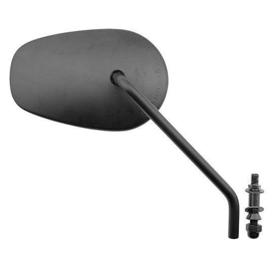 Mirror right 10 mm left‑thread black Harley Davidson FLD/FLH/FLHR/FLHRC 125–1803 1940–2016 (E947D)