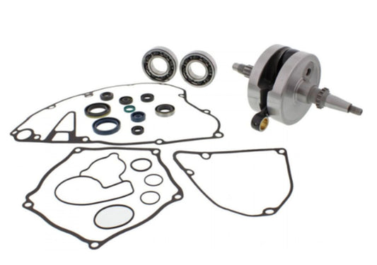 Crankshaft Suzuki RM‑Z 250 2004–2006, Kawasaki KX‑F 250 2004–2008 (with bearings, bottom‑end seals and gasket set)
