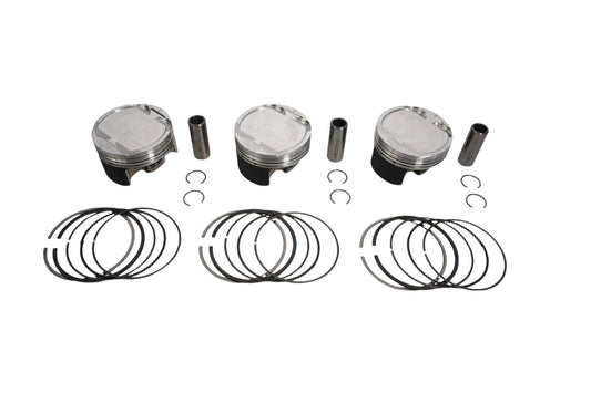 Piston kit (4‑stroke) (Ø74.00 mm) (piston Ø73.94 mm) (3 pcs) (wrist‑pin 17 mm) (11.0:1), Sea‑Doo Spark ACE 2014–2019