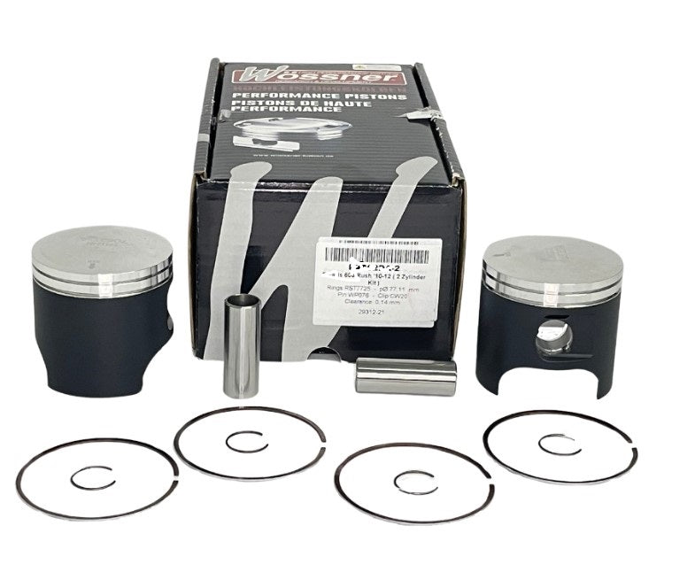 Piston kit (snowmobile) Yamaha Phazer/Mountain Lite/Venture 480 1984–1999 (Ø72.38 mm) (wrist‑pin 18 mm)