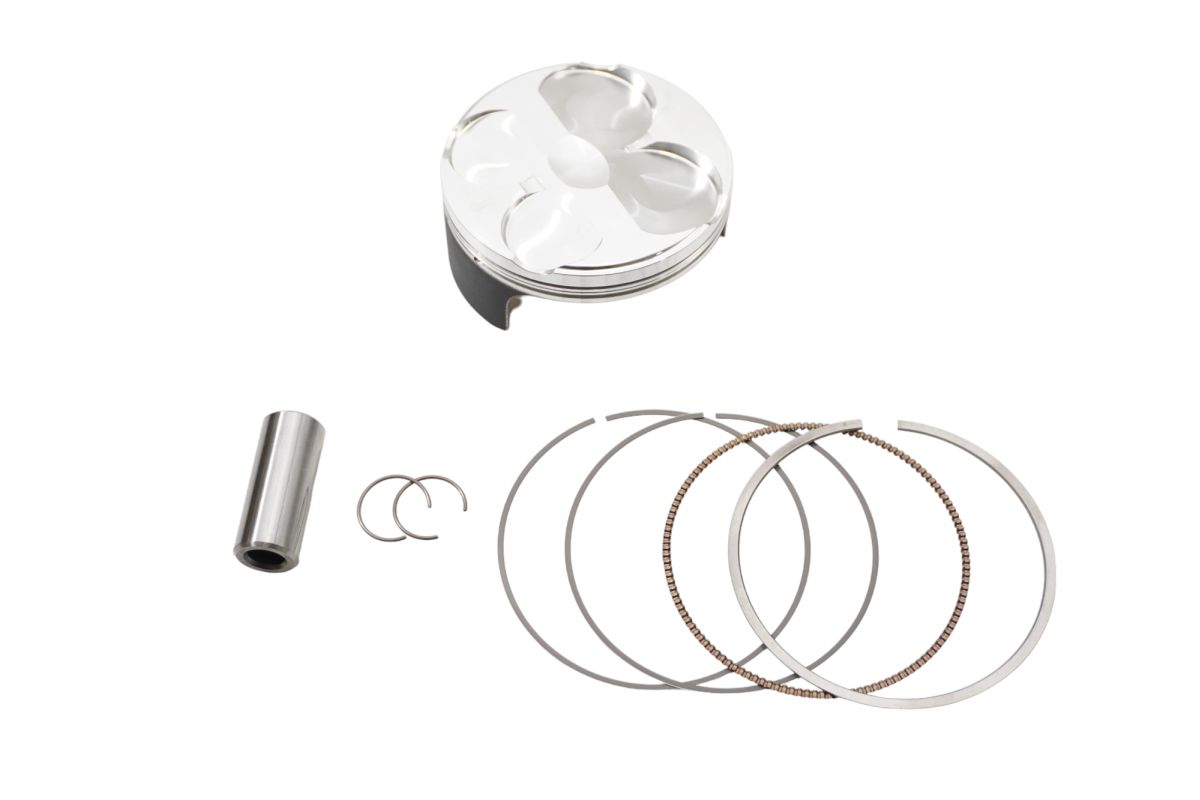 Piston (4‑stroke) minor Teflon chip on piston skirt (76.97 mm) (13.7:1 = +0.2), Yamaha YZ250F 2016–2018