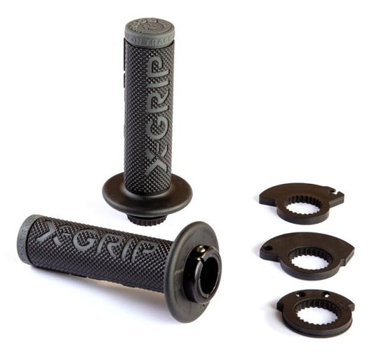 Grips BRAAAAP Lock‑On‑Grip (with throttle tube adapters) Grey, grey