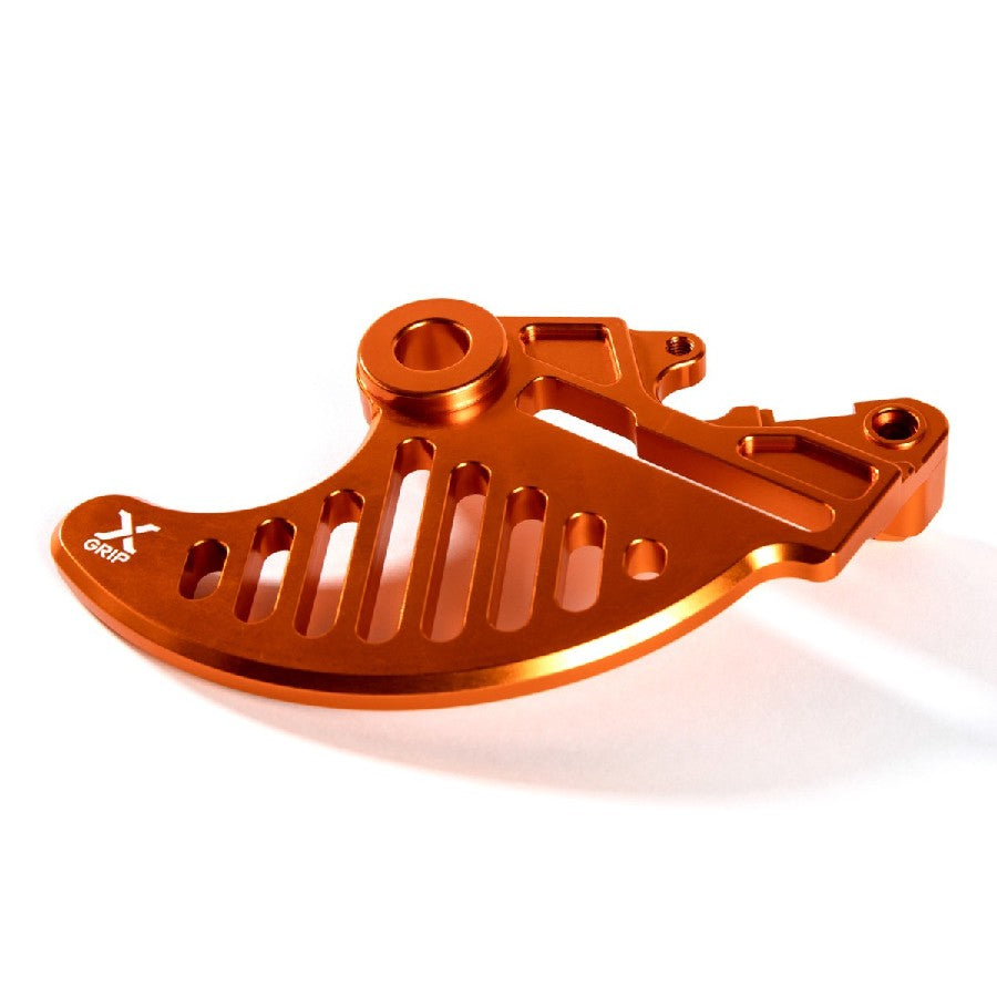 Rear brake disc guard – KTM SX/SX‑F/SX‑F/XC/XC‑F 2023–, Husqvarna TC/FC/TX/FX 2023– (22 mm axle), orange