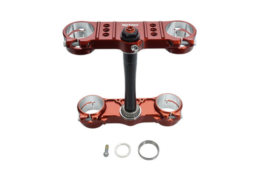 ROCS Pro triple clamps – front suspension – Beta RR/RX 2016–2026 (offset 20–23 mm), X‑Trig Brown