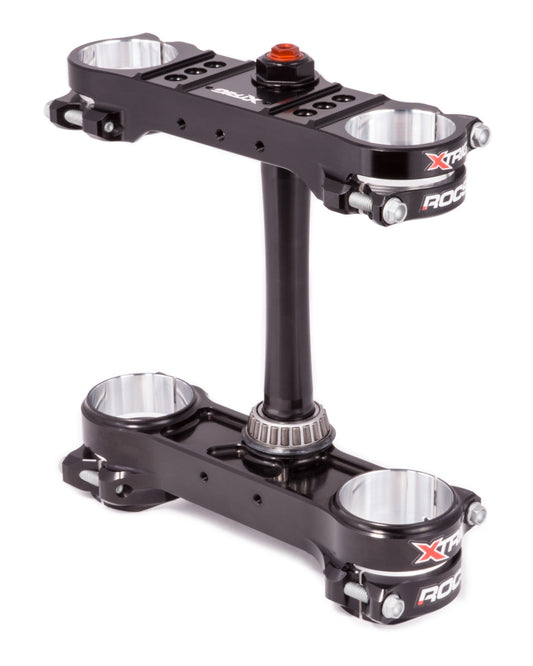 ROCS Pro triple clamps – front suspension – KTM SX/SX‑F 125/250/350/450 2013–2022, EXC/EXC‑F 2014–2023, Husqvarna 2014–2022, GasGas EC/EC‑F/MC/MC‑F 2021–2023, M12 (offset 20–22 mm), black
