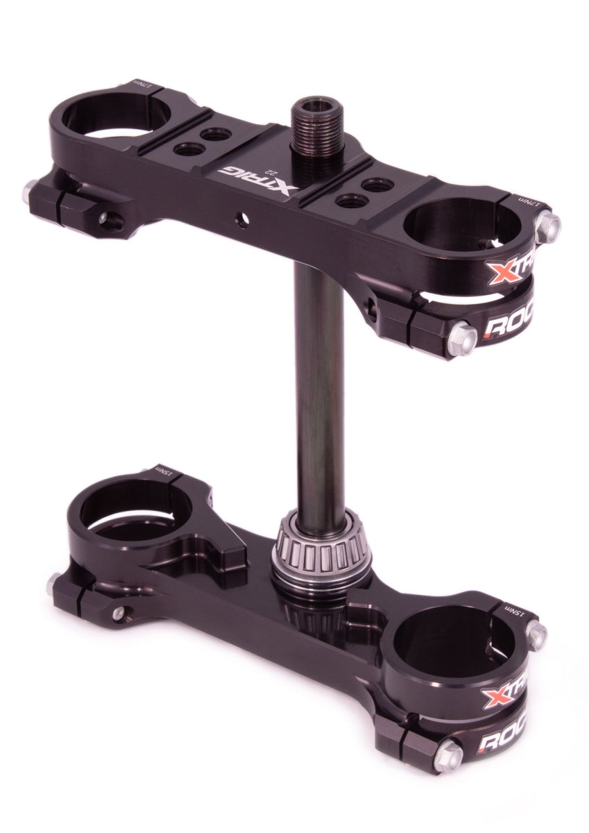 ROCS Tech triple clamps – front suspension – KTM SX65 2021–2023, Husqvarna TC65 2021–2023, GasGas MC65 2021–2023 (offset 22 mm), black