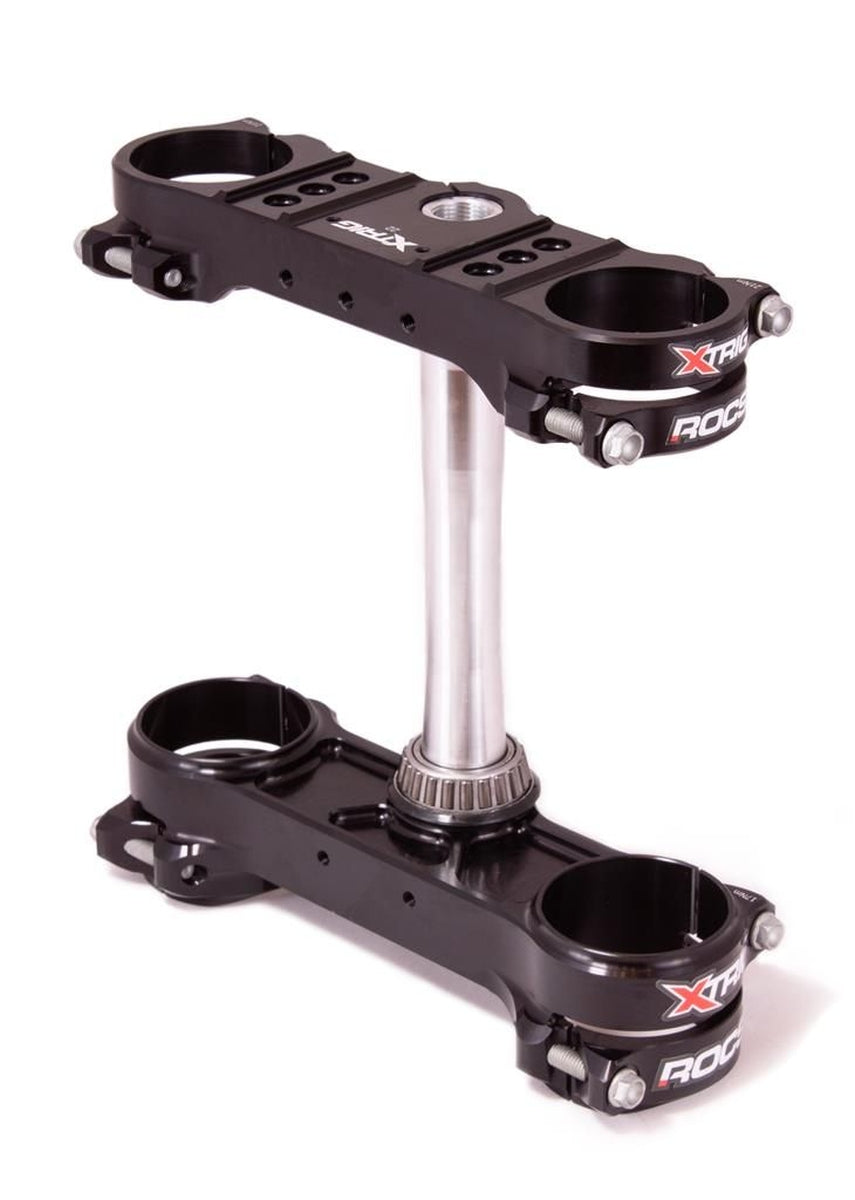 ROCS Tech triple clamps – front suspension – KTM SX/SX‑F 2014–2022, EXC/EXC‑F 2014–2022, Husqvarna 2014–2022, GasGas 2021–2022 (offset 22 mm), black
